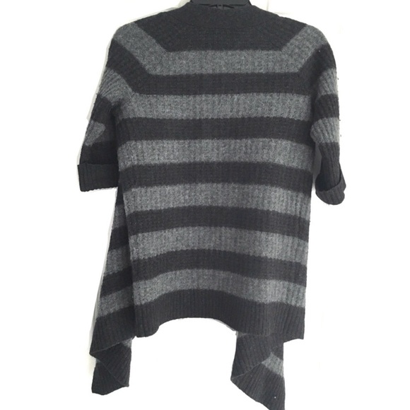 VINCE Black & Dark Gray Front Drape Sweater Size Small - Picture 8 of 9